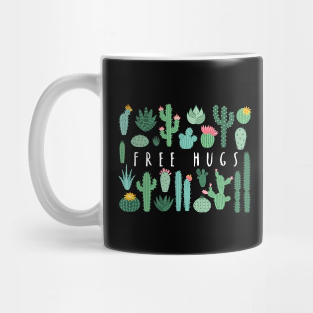 Free Hugs Happy Cacti Collection - white by Plantitas